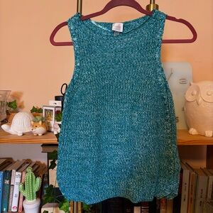 Cupio Turquoise Knit Tank Top